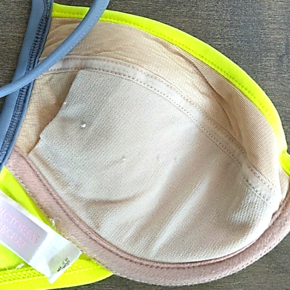 VICTORIA'S SECRET NEON YELLOW BIKINI 34B/M - Picture 7 of 8